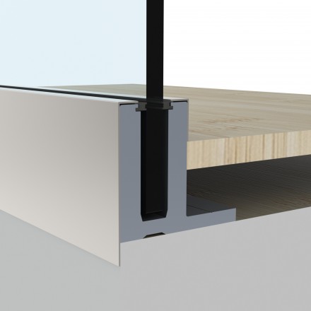 Glass balustrade fixing systems