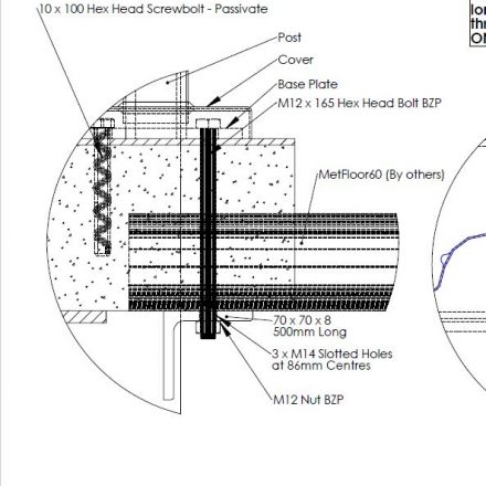 Composite deck floor fixing