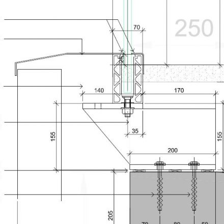 Secondary steel fixing bracket