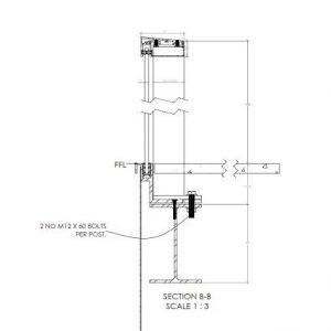 B30 Fixing detail - steel walkway