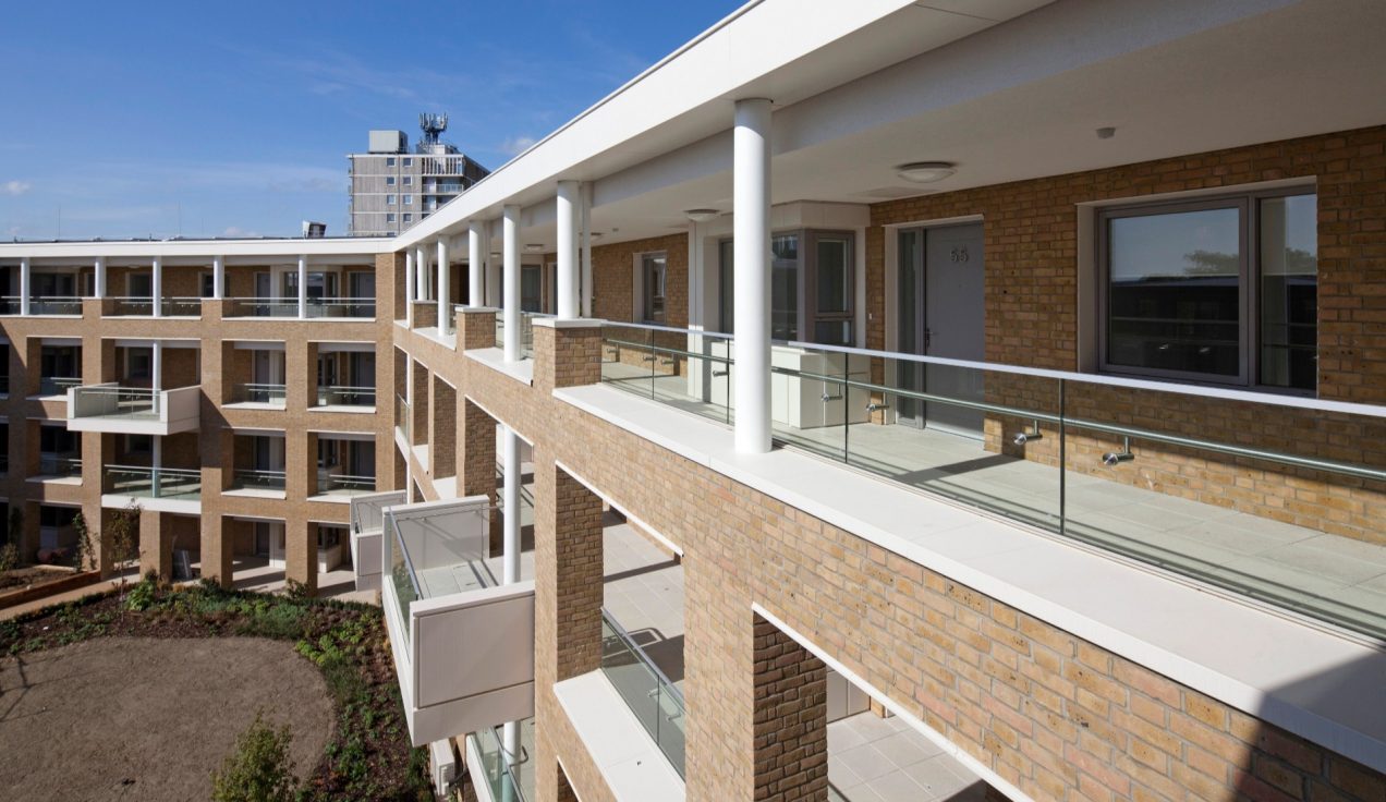 Christopher Boone's Almshouses - Internal glass balustrades 05