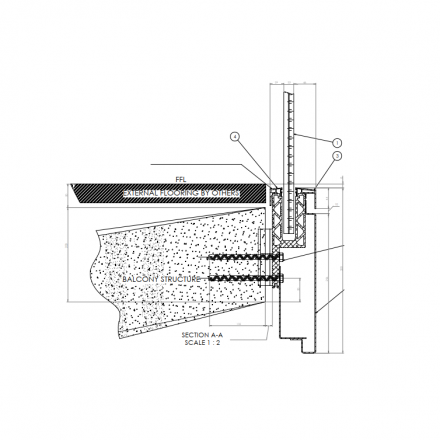 Integrated base fixing detail