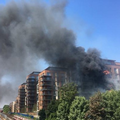 Laminated glass: Balcony Fire