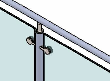 Bolt-through Glass Clamp 