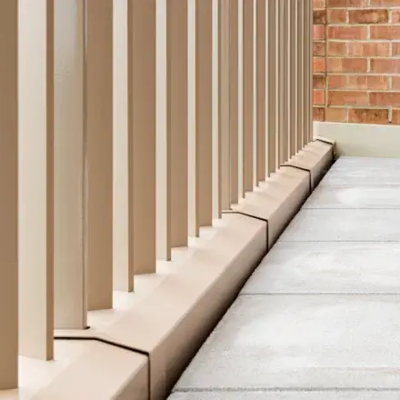 Integrated coping sill